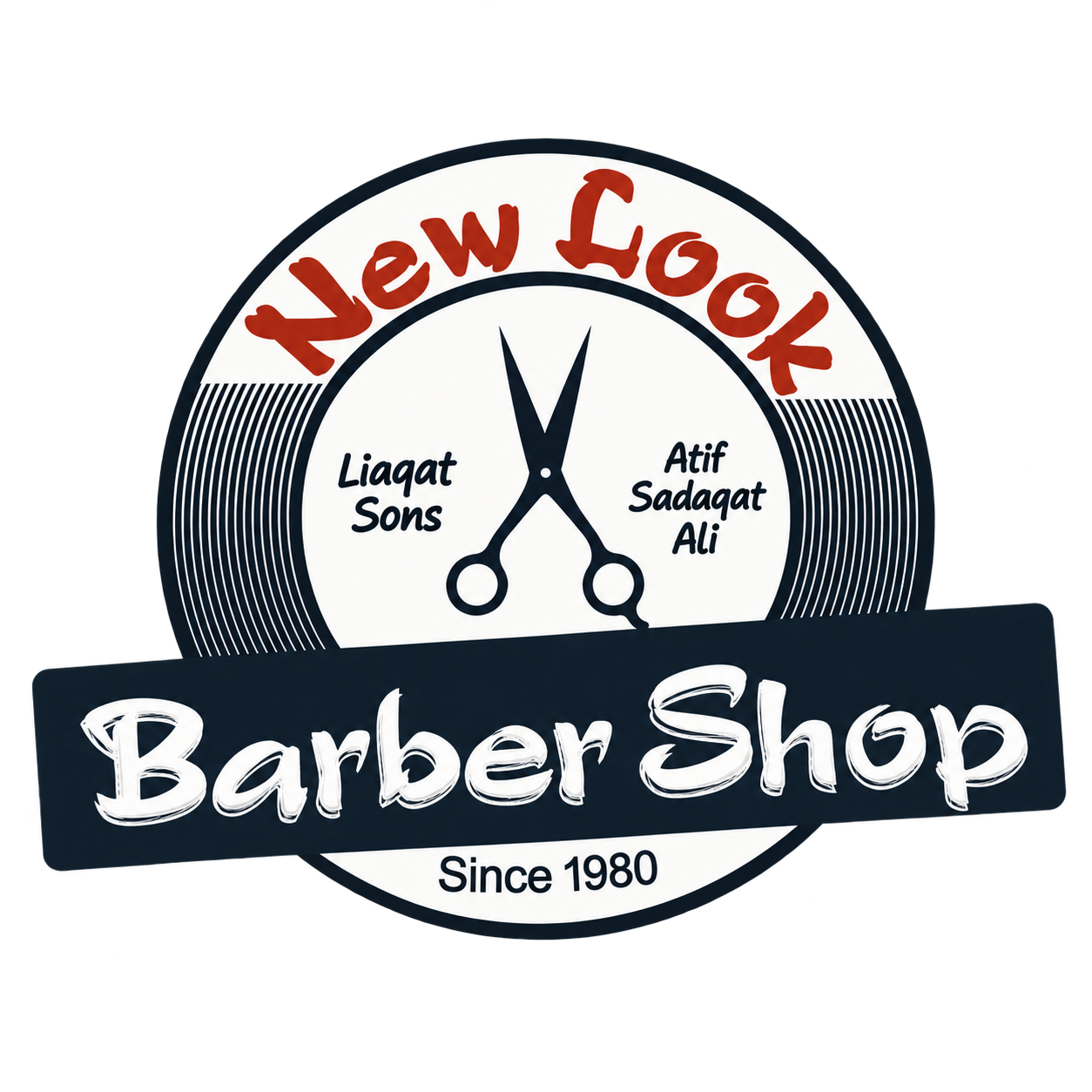 Logo New Look Barber Shop